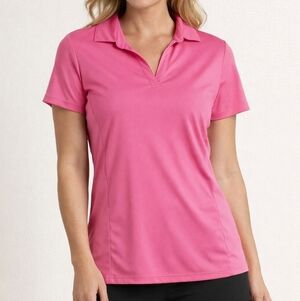 Lady Hagen Pink Golf Polo Women's Top